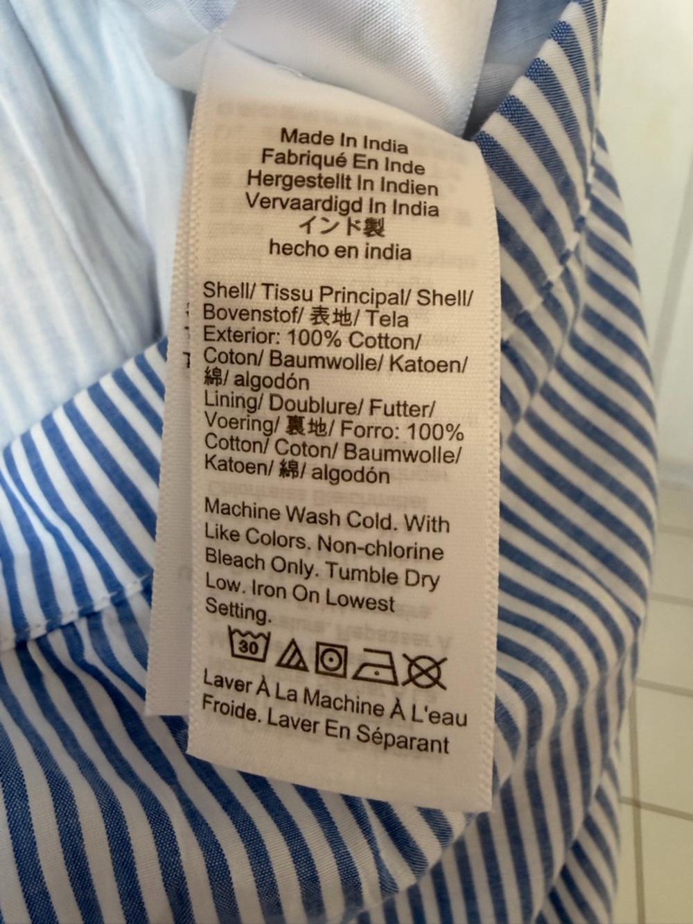 J. Crew Blue and White Striped Tiered Maxi Skirt - Picture 5 of 14